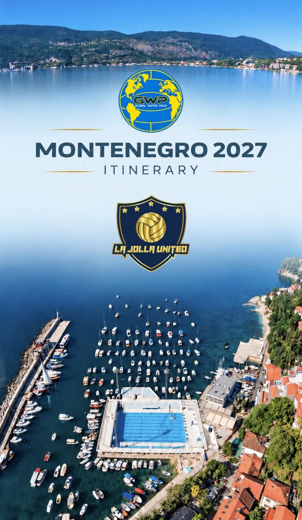 Cover of the La Jolla United &times; GWP Montenegro 2027 itinerary